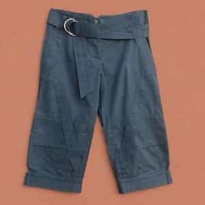 Unique - bebe Navy Cropped Cargo Pants w/Belt - Size 4